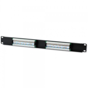 Patch Panel 1u Utp 16x Rj45 Cat6 Czarny